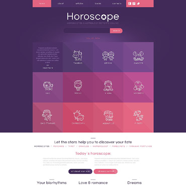 Astrology Astrologer Responsive Website Templates 52965
