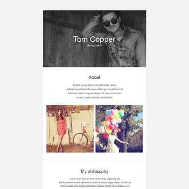 Copper Photographer Newsletter Templates 52967