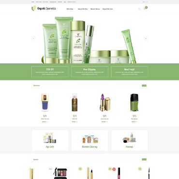 Cosmetics Store OpenCart Templates 52968