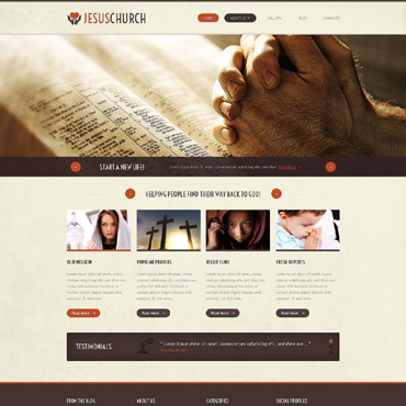 Church Religious Responsive Website Templates 52974