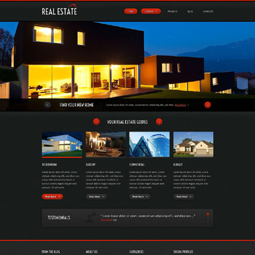 Estate Agency Responsive Website Templates 52976
