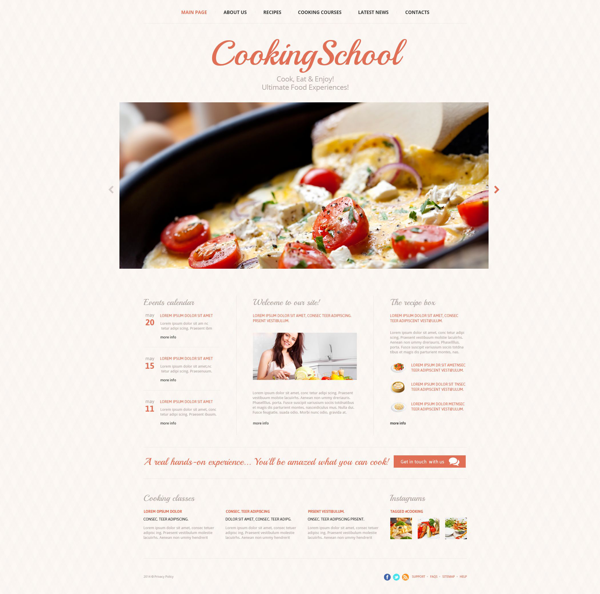 Culinary Skills Website Template