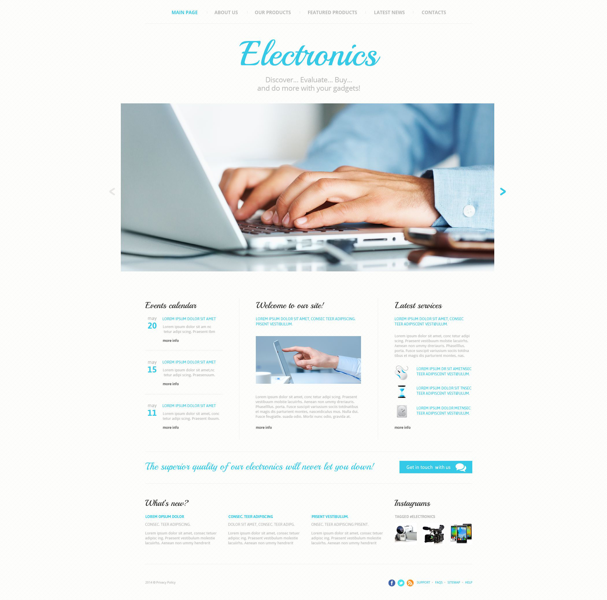 Consumer Electronics Website Template