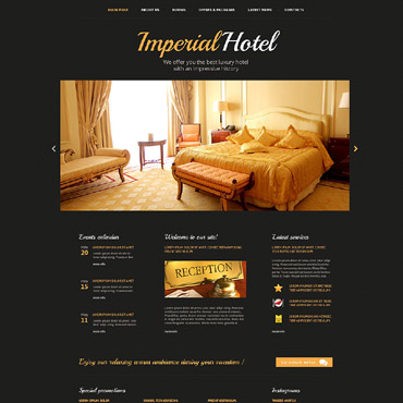 Booking Motel Responsive Website Templates 52982