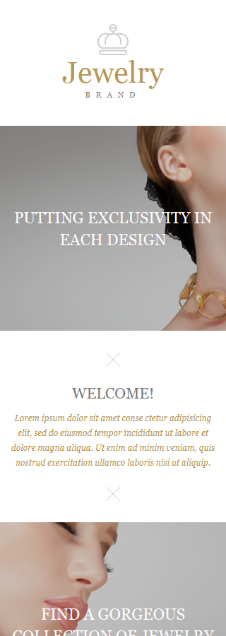 Jewelry Responsive Newsletter Template #52988