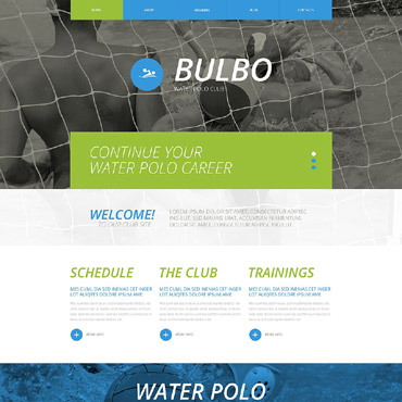 Water Polo Responsive Website Templates 53008