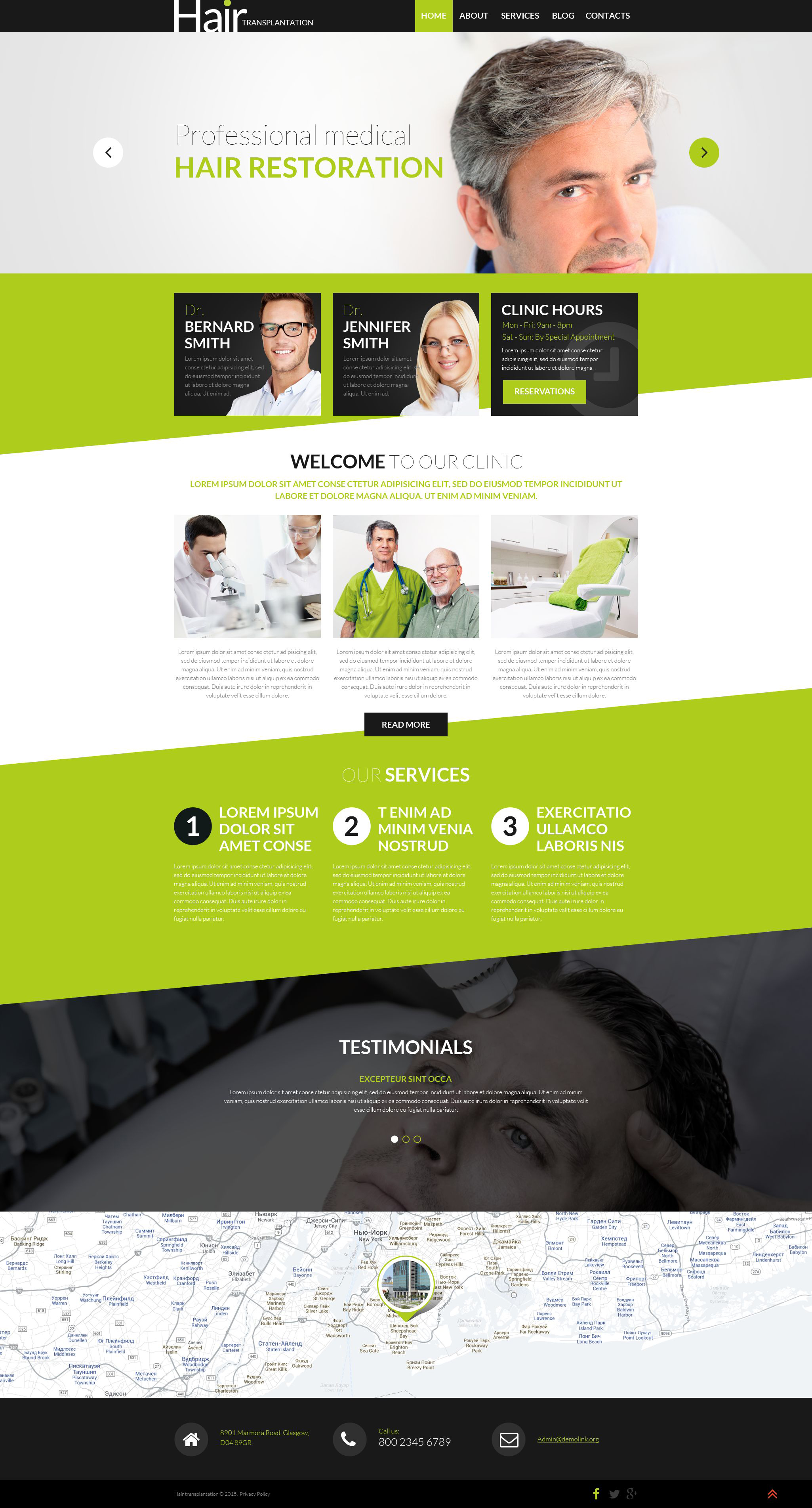 Hair Transplantation WordPress Theme