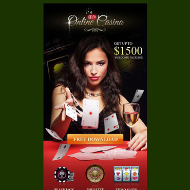 Casino Poker Newsletter Templates 53030