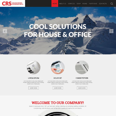 Air Conditioning Responsive Website Templates 53108