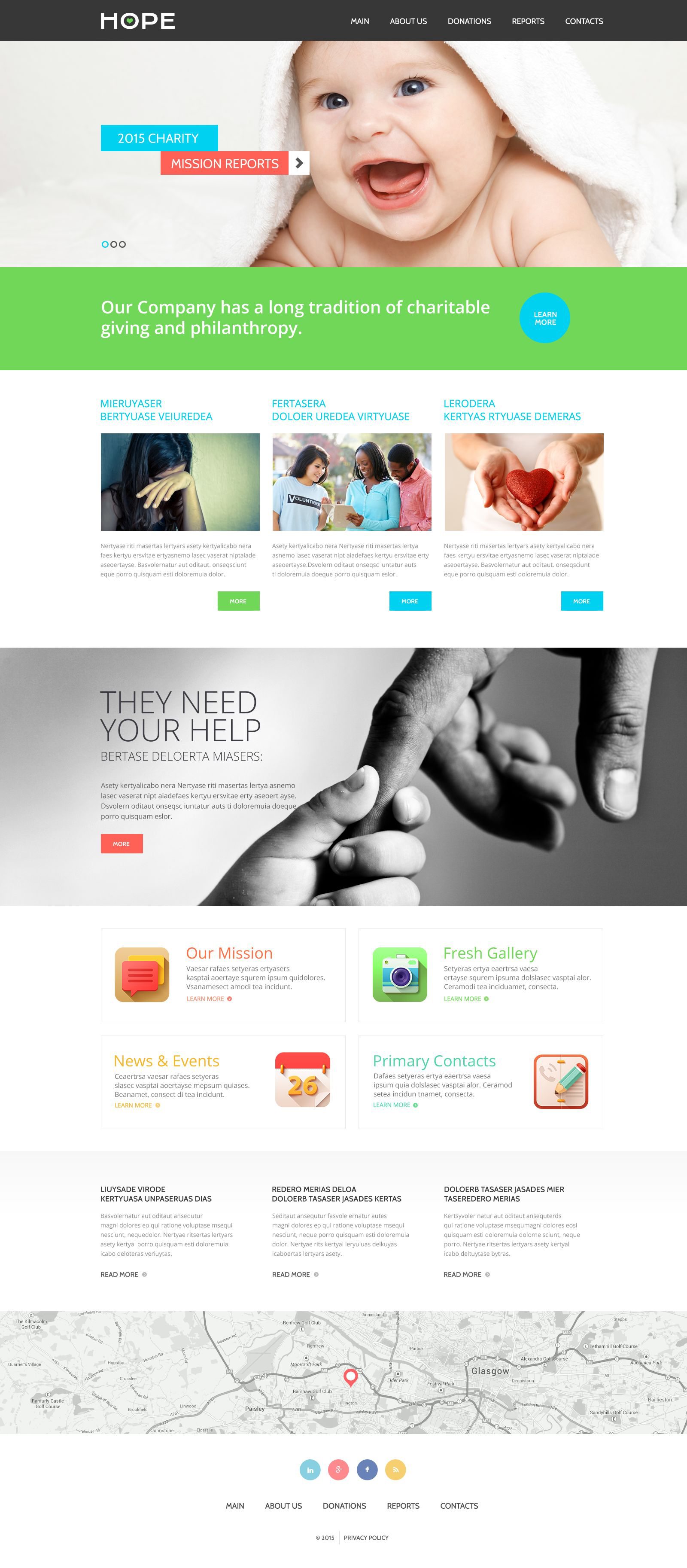 Charity Responsive Website Template