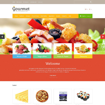 Food Online OpenCart Templates 53122