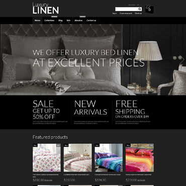 Bed Linen Shopify Themes 53139