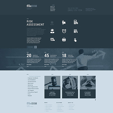 Dom Consulting Responsive Website Templates 53155