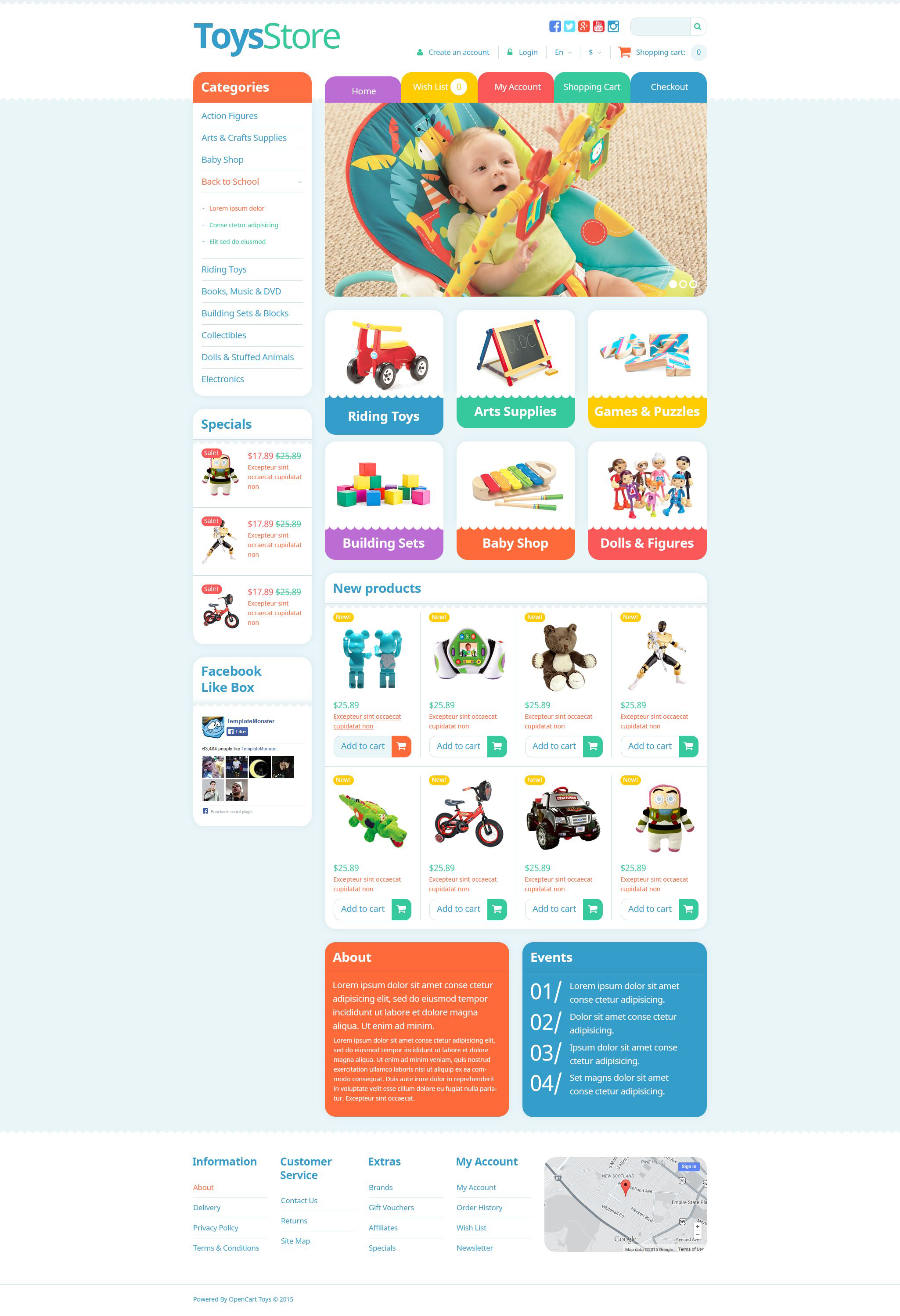 Toys Store OpenCart Template