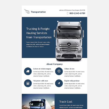 Company Transport Newsletter Templates 53193