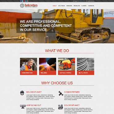 Industrial Services Muse Templates 53198