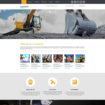 Industrial Services Moto CMS 3 Templates 53238