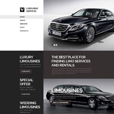 Limo Service Responsive Website Templates 53240