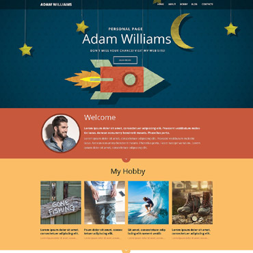 Williams Personal Responsive Website Templates 53270