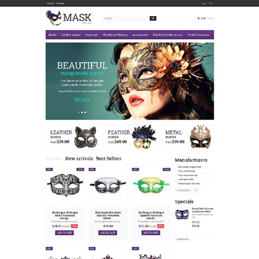 Theme Prestashop Masque E-commerce 53319