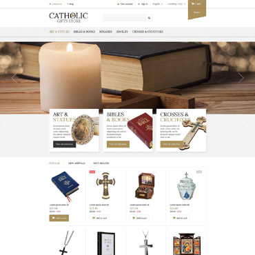 Theme Prestashop Catholic Cadeaux 53320