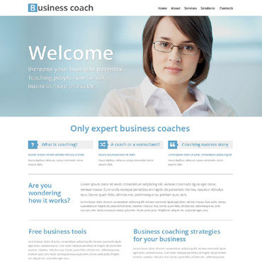 Coach Success Responsive Website Templates 53336