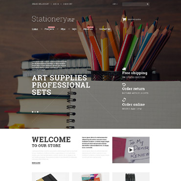 Store Stationery Shopify Themes 53344