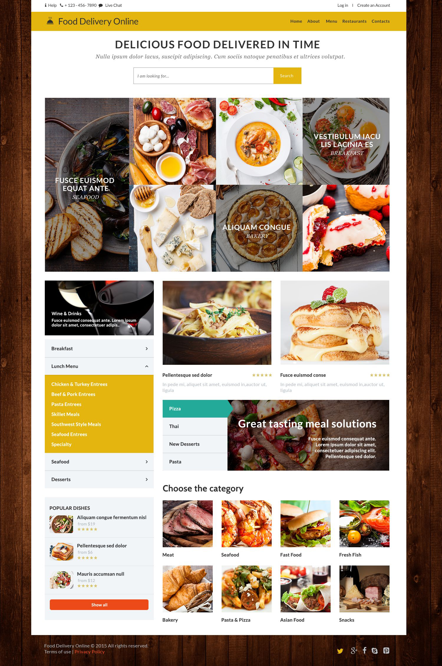 Delivery Services Responsive Website Template