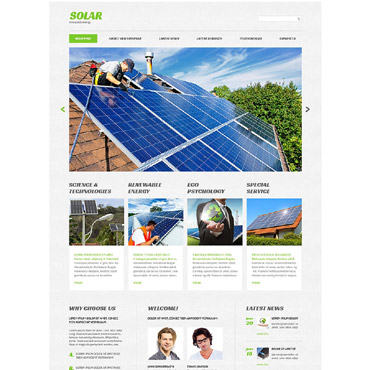 Solar Energy Responsive Website Templates 53415