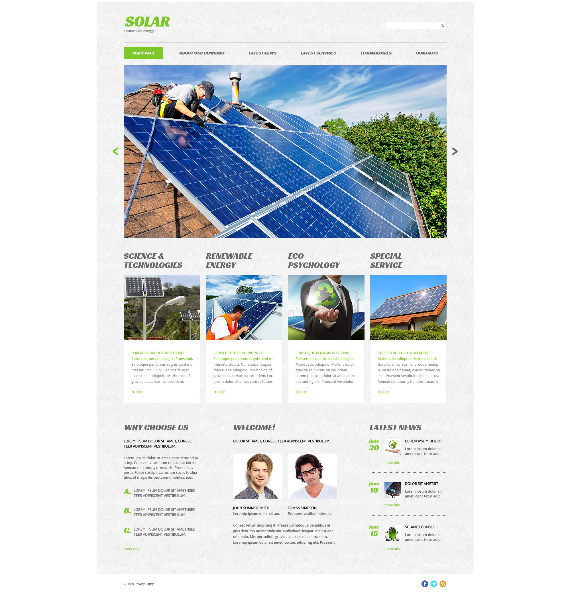 Eco Company Website Template