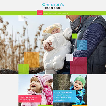 Boutique Infant Responsive Website Templates 53417