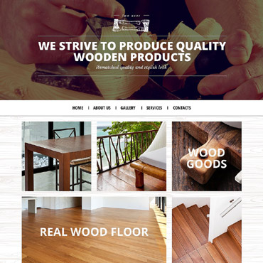 Axes Wood Responsive Website Templates 53442