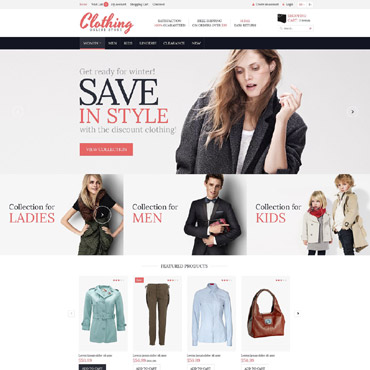 Wear Clothing OpenCart Templates 53451