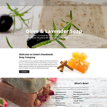 Soap Handmade Responsive Website Templates 53457
