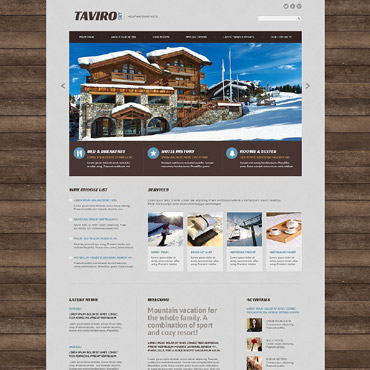 Ski Dream Responsive Website Templates 53471