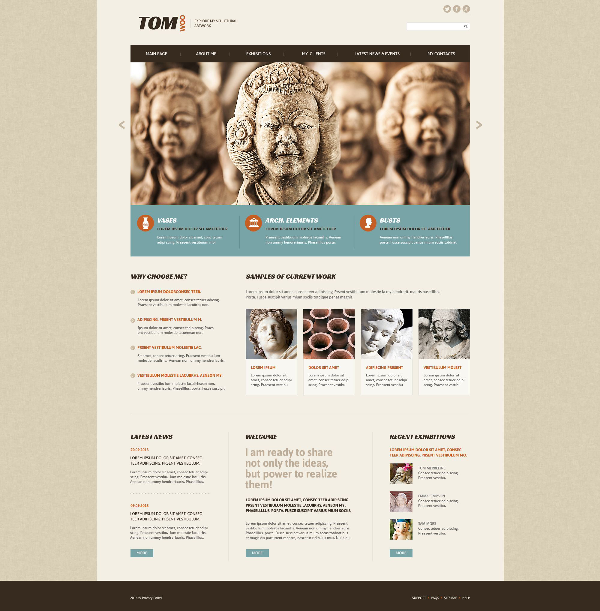 Tom Woo Website Template