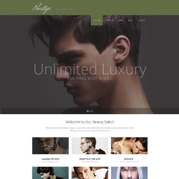 Salon Beauty Responsive Website Templates 53501