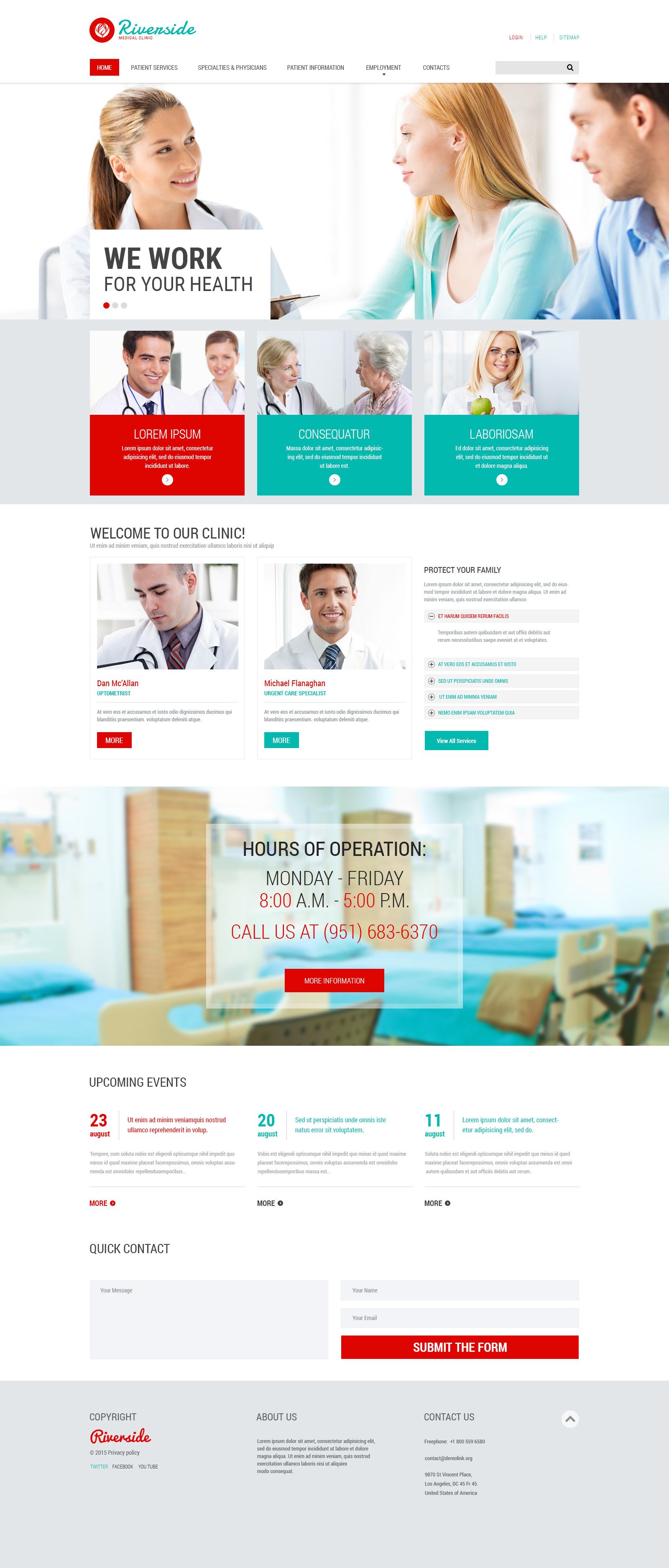 Medical Services Website Template
