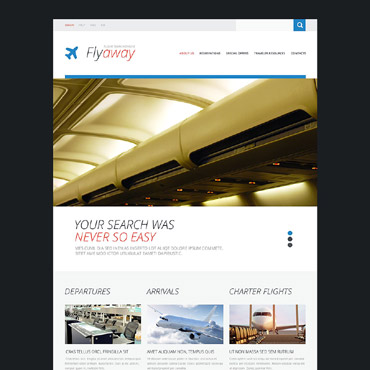 Airlines Airport Responsive Website Templates 53574