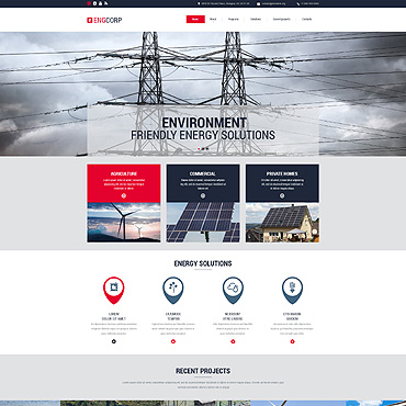 Corp Power Responsive Website Templates 53587