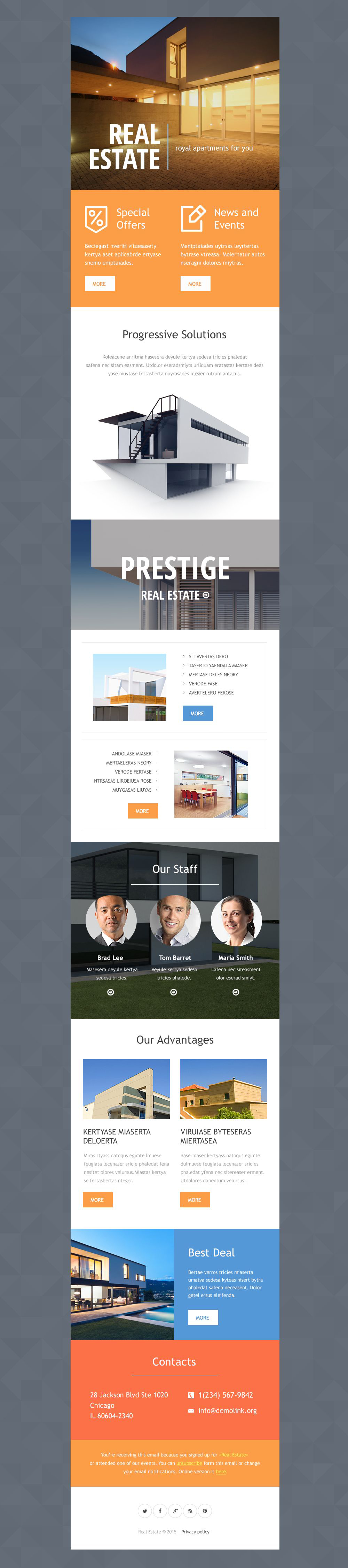 Real Estate Agency Responsive Newsletter Template
