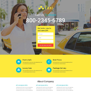 Services Company Landing Page Templates 53688