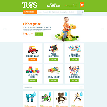 Store Baby OpenCart Templates 53743