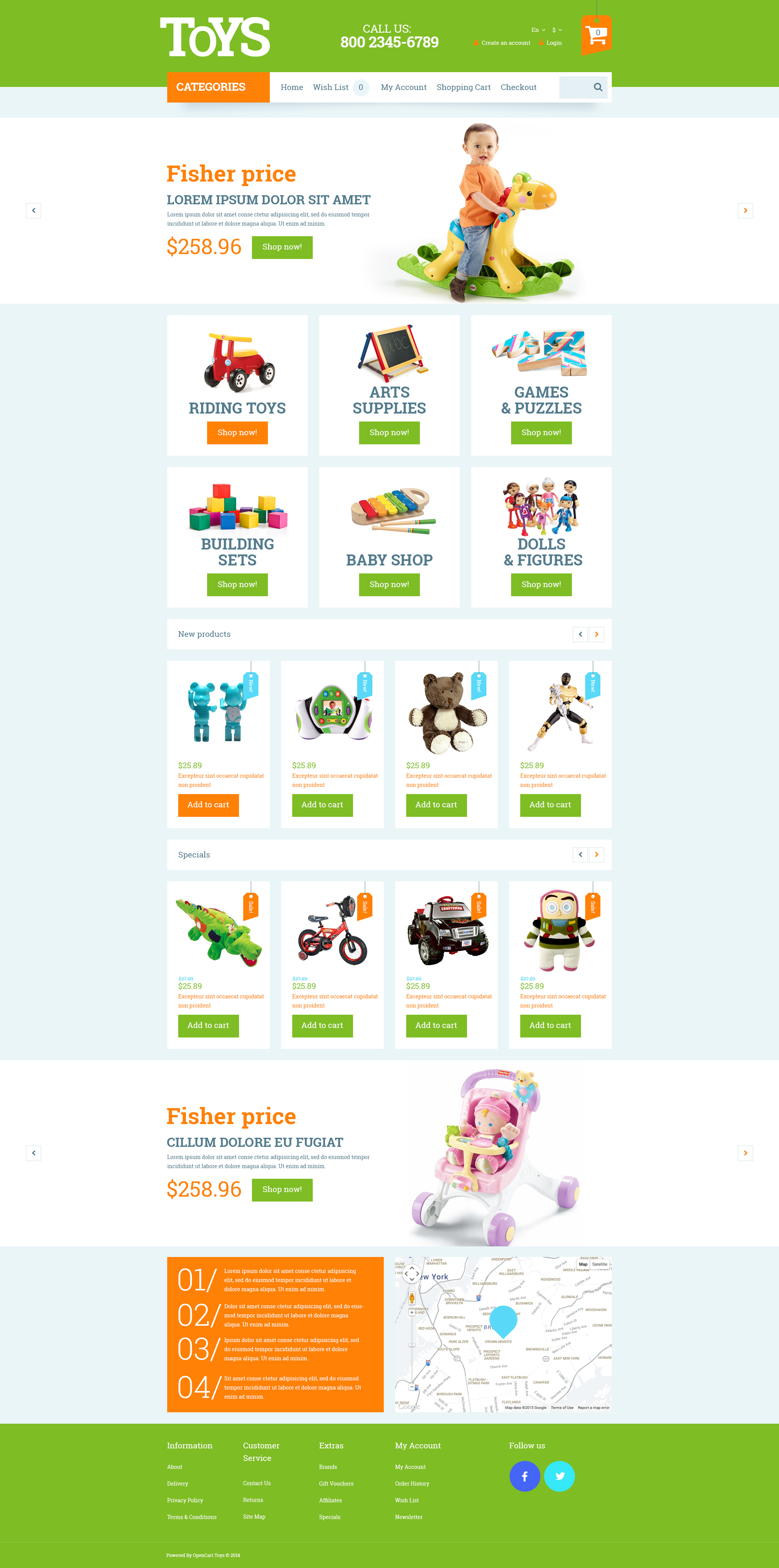 Toys for Kids OpenCart Template
