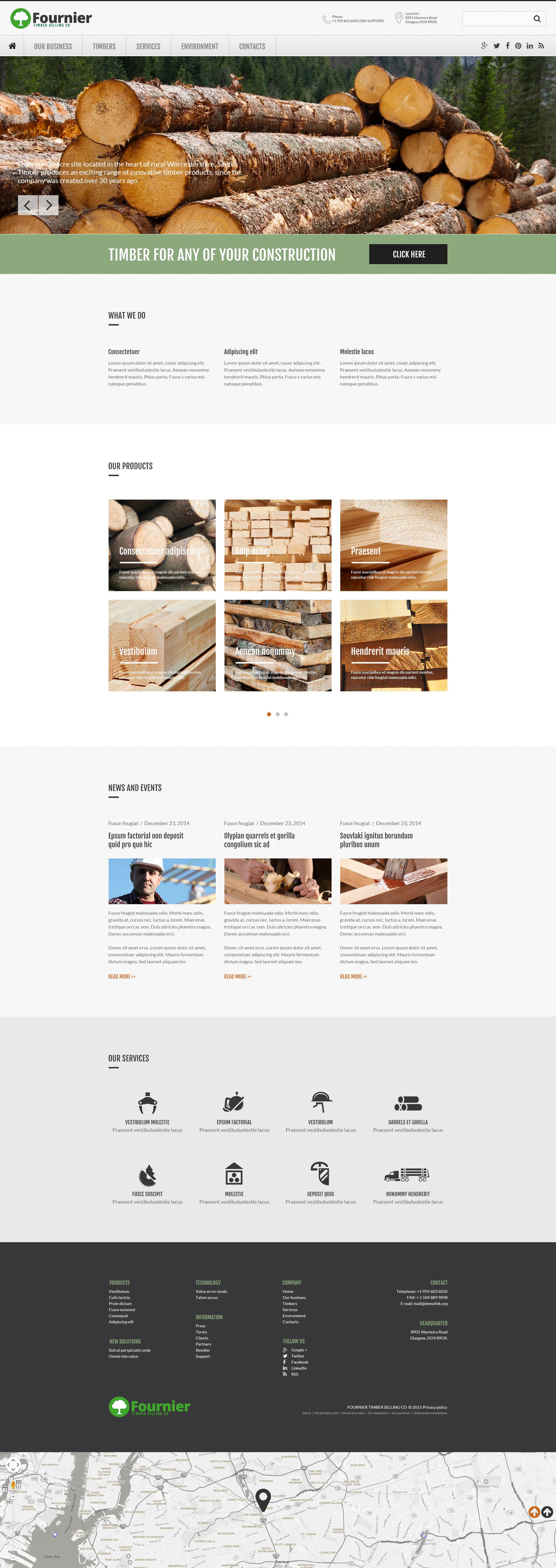 Timber Selling Company Website Template