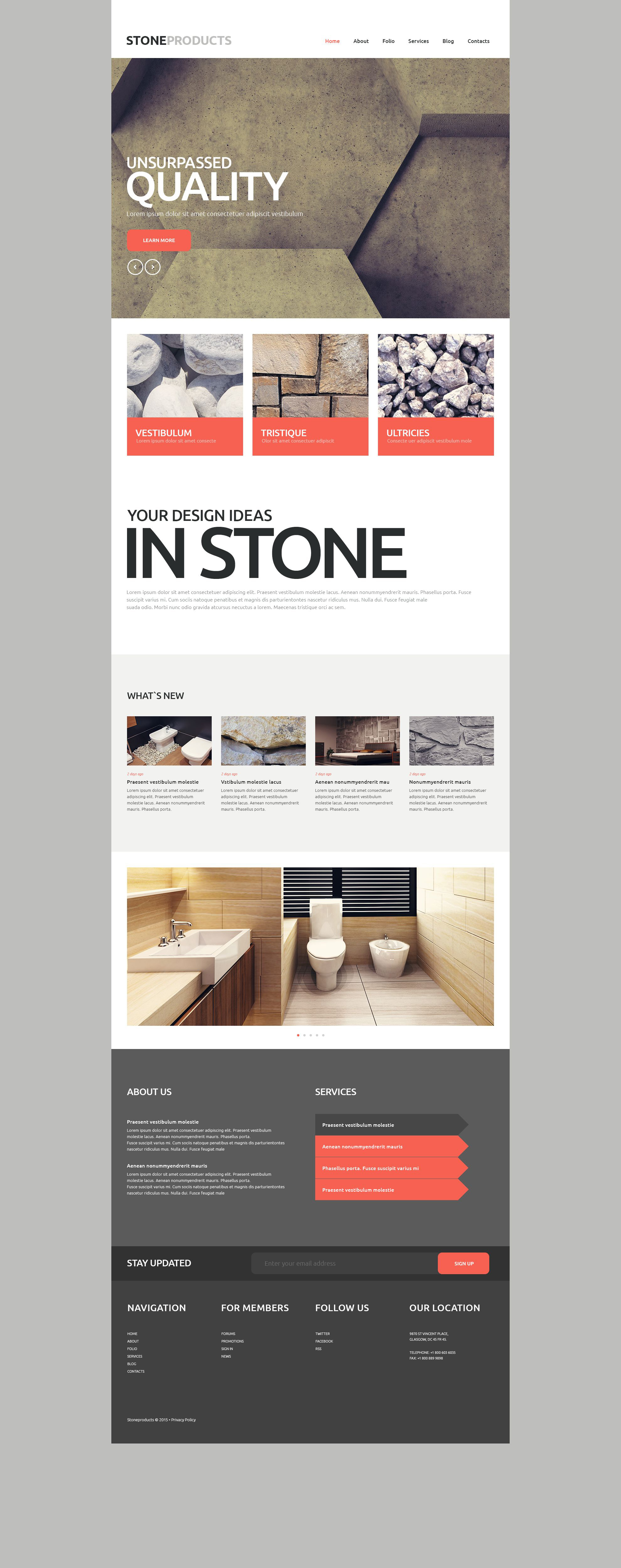 Flooring Products Website Template