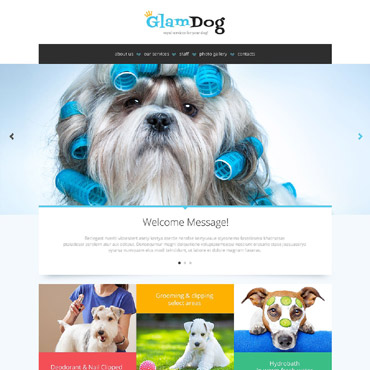 Dog Spa Responsive Website Templates 53778