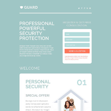 Security System Landing Page Templates 53789