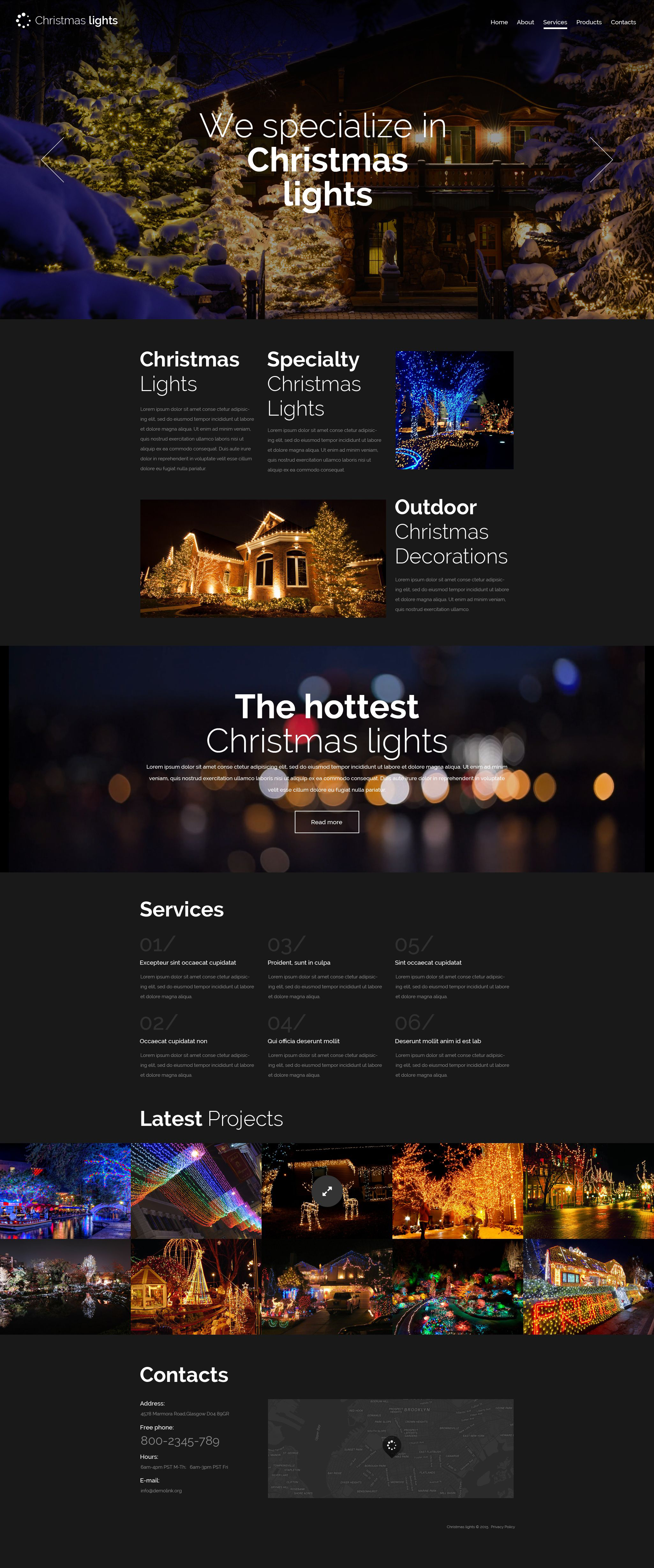 Christmas Responsive Website Template