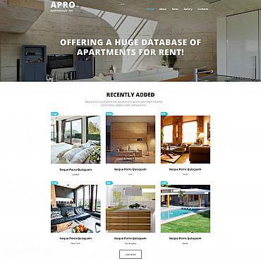 Appartment For Moto CMS 3 Templates 53828